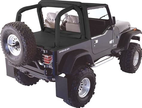 Rampage Products Cab Top With Tonneau Cover For 87 91 Jeep Wrangler Yj