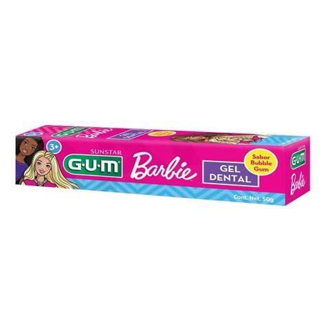 Gel Dental Gum Sunstar Barbie Sabor Bubble Gum 50 G Walmart
