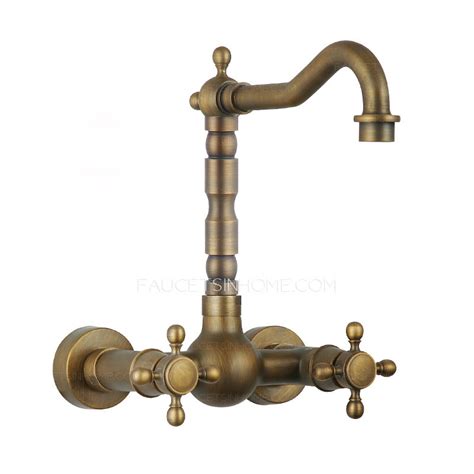 Browse kitchen faucets by style, finish, installation type, innovations, and much more. Vintage Heightening 2 Handle Bronze Kitchen Sink Faucets