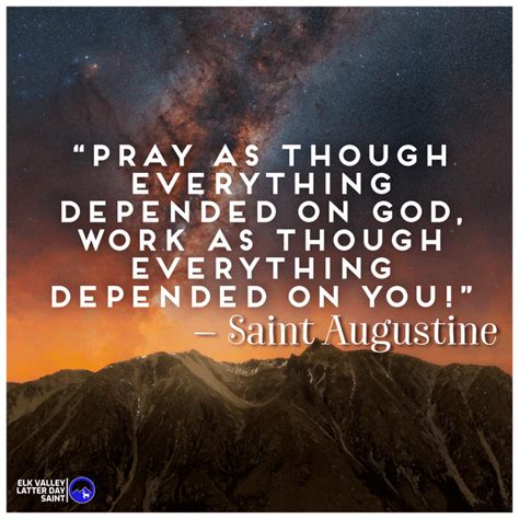 Pray As If Everything Depended On God Quote Shortquotescc