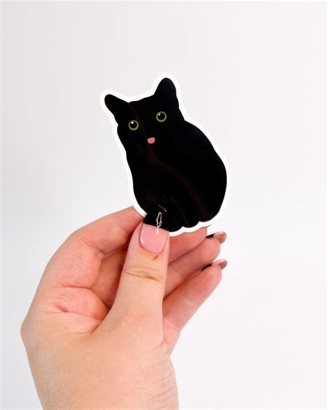 Black Cat Stickers Ubicaciondepersonascdmxgobmx