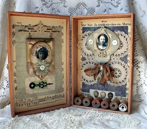 Fancy Antiquities Altered Box Cigar Box Art Altered Cigar Boxes