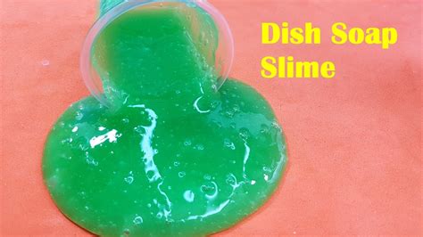 Diy Dish Soap Slime Without Glue 2 Ingredients Slime No Borax Or Face