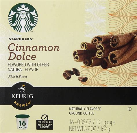 Starbucks Cinnamon Dolce Flavored Coffee Keurig K Cups 16 Ct Pack Of 2