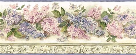 Borders By Chesapeake Ethel Heirloom Lilacs Trail 15 X 775 Floral