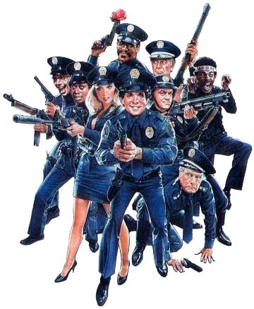 Follow the fun and have a very very very very very good day. Police Academy | Film, Bioscoop, Artiesten