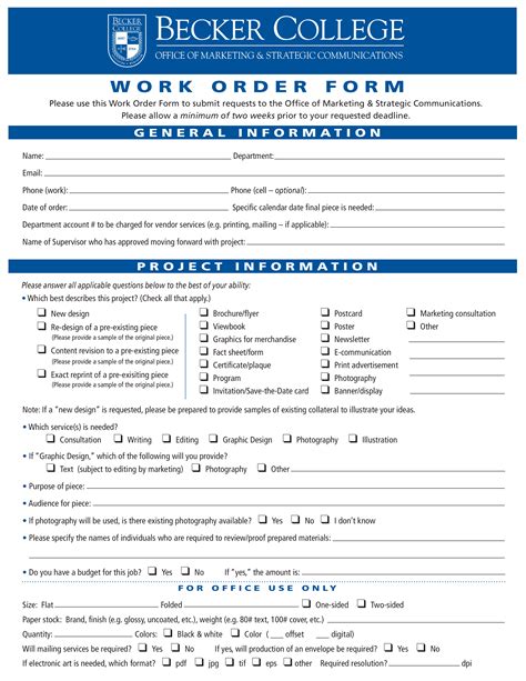 Graphic Design Work Order Form Example Templates At Allbusinesstemplates Com