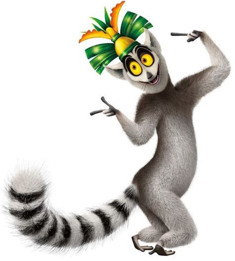 Lemur Clipart King Julian 5 Pinguins De Madagascar Madagascar