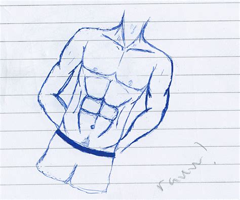6 Pack Abs Drawing At Getdrawings Free Download