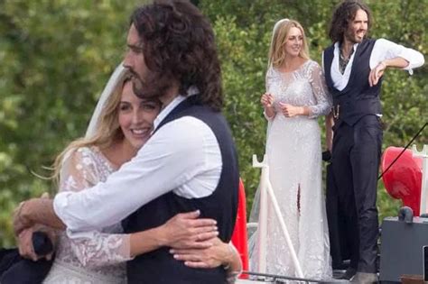 First Pictures Of Russell Brand And Laura Gallachers Intimate Wedding Revealed As They Marry