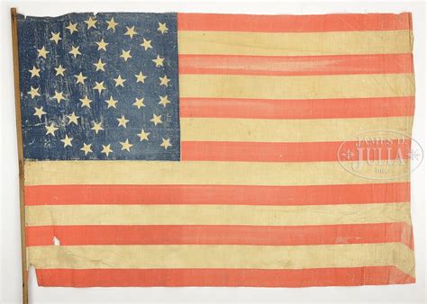 PRINTED COTTON 38 STAR AMERICAN FLAG Late 19th Century American Flag