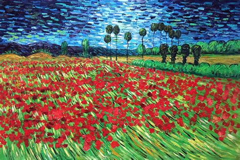 Field Of Poppies Reproduction At Van Gogh Paintings