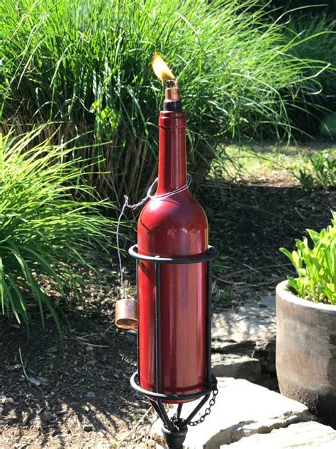 Diy Wine Bottle Tiki Torch Goodstuffathome