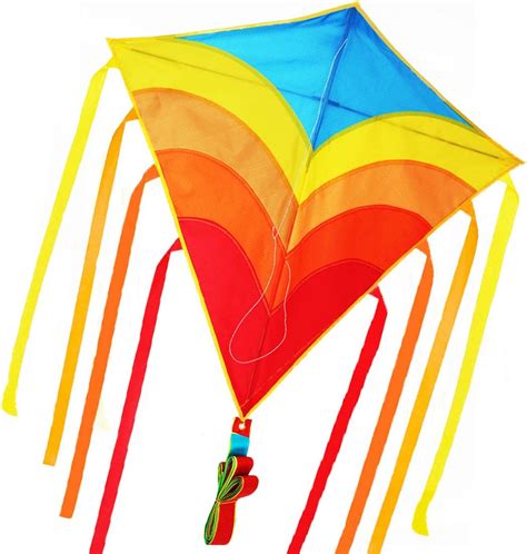 Zhuoyue Rainbow Diamond Kite For Kids And Adults Single