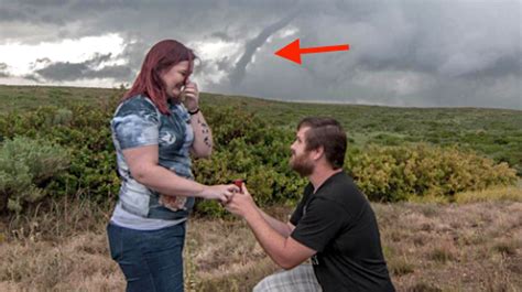 Terrifying Tornado Gives Couple A Proposal Story Theyll Never Forget
