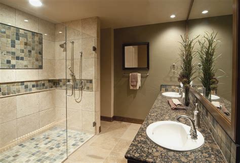 This modern design uses multiple bathroom tile ideas in one space. 30 Shower tile ideas on a budget