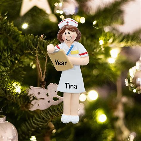 Nurse Personalized Ornament Free Personalization