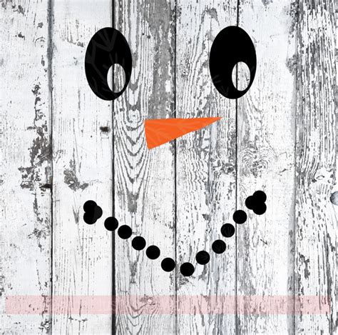 Create Your Own Snowman Face Vinyl Decals Winter Holiday Wall Stickers