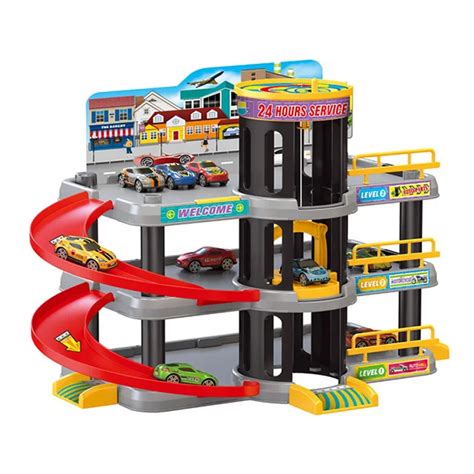 Wholesale Children Car Parking Garage Toy Set Parking Lot Toy Car Track