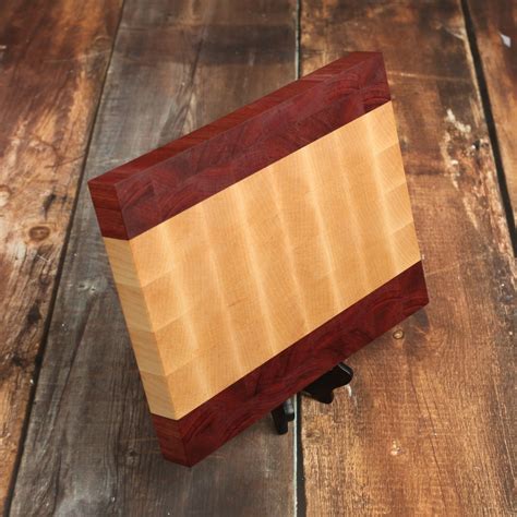 Stunning End Grain Cutting Board Made From Purple Heart And Etsy