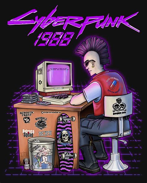 The Real Cyber Punk In 1988 Playing Retro Games With A Few References
