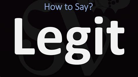 How To Pronounce Legit Update Abettes