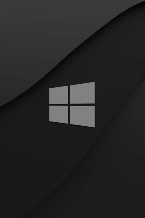 640x960 Windows 10 Dark Logo 4k Iphone 4 Iphone 4s Hd 4k Wallpapers