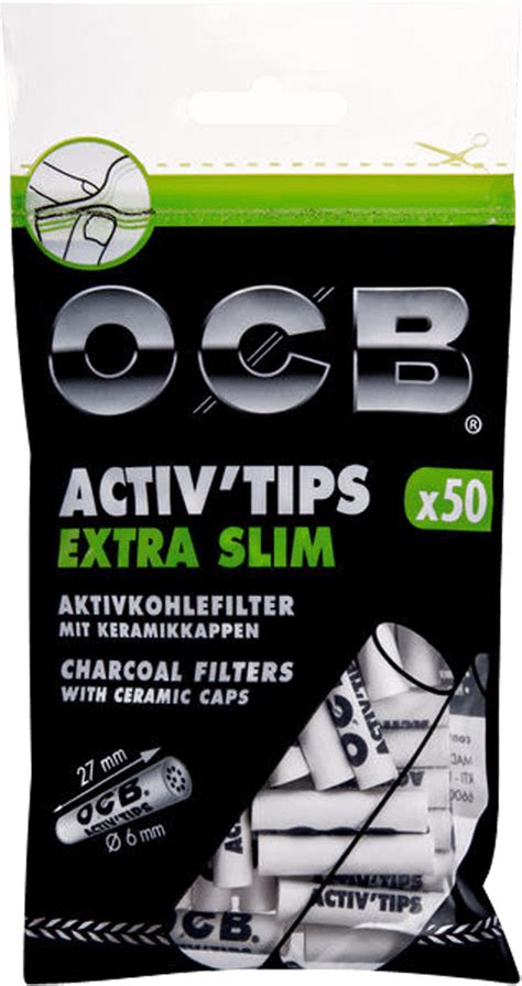 Ocb Activ Tips Extra Slim 6mm 50er Für 865