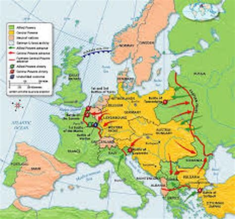 World War 1 Map Project Map Web Quest Карта Картины