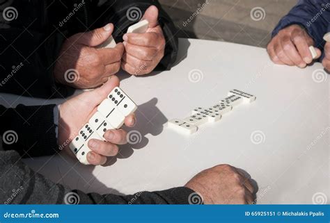 People Playing Domino Game For Leisure Stock Image Image Of Challenge