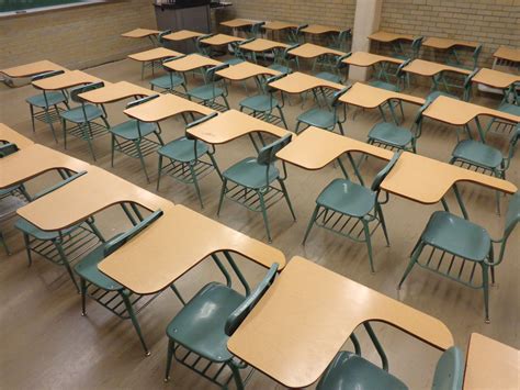 School Classroom with Empty Desks Picture | Free Photograph | Photos ...