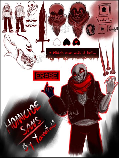 Homicidesans From The Villain Sans Squad By Yamata41yt On Deviantart