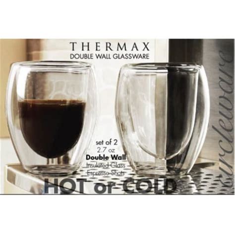 Circleware 92052 2 7 Oz Thermax Double Wall Insulated Glass Espresso Shots Set Of 4 4 Kroger