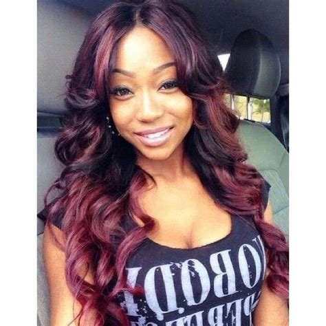 Hair Color Celebrity Sew In Hairstyles Black Women Liked On Polyvore