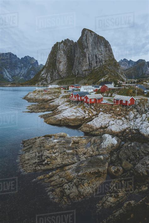 Hamnoy Fishing Village In Norway Stock Photo Dissolve