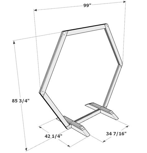 Portable Hexagon Wedding Arbor Diy Plans Collapsible Arch Build