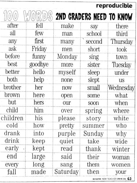2nd Grade Sight Words Worksheets Pdf Shelli Lafleur