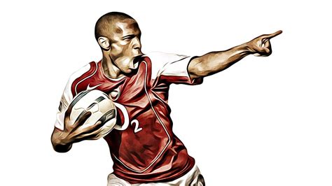 Thierry Henry Arsenal Fc Legend Print A3 A4 Free Postage Etsy