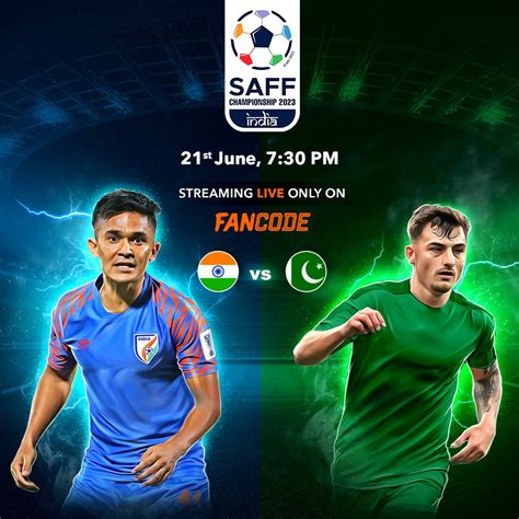India Vs Pakistan Live Streaming Saff Championship 2023 When And