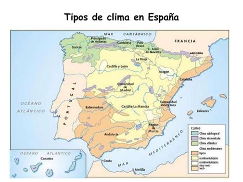 Tipos De Clima En España 2