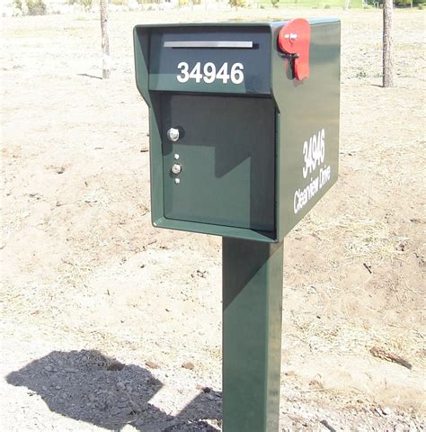 No additional attachments are allowed on the mailbox. 3" Reflective Full Address - Fortknox Mailbox