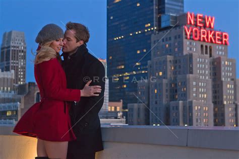 Sexy Couple On A Rooftop Overlooking Midtown New York Rob Lang Images Licensing And Commissions