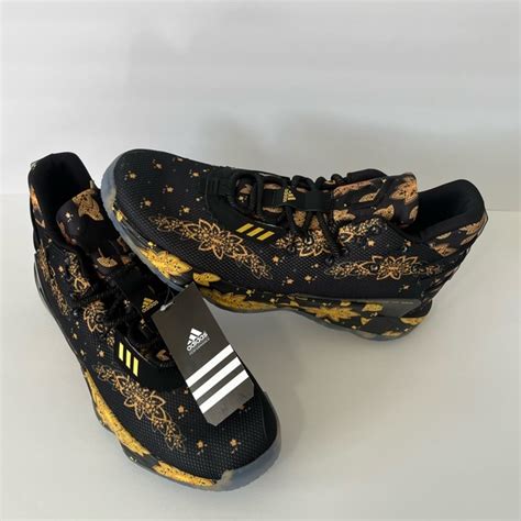 Adidas Shoes Men Adidas Dame 7 Ric Flair Black Gold Basketball