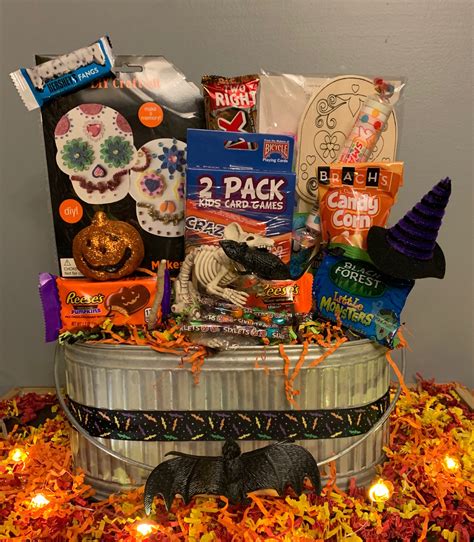 Halloween Gift Basket Halloween Boo Basket Trick Or Treat Basket Spooky Basket Halloween Gift