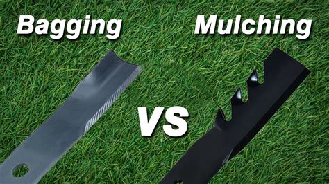 Bagging Vs Mulching Lawn Mower Blades Comparison YouTube