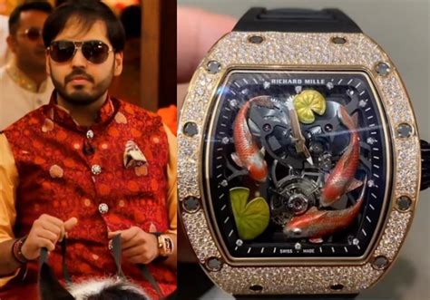 Anant Ambani Once Wore A Super Expensive Koi Fish Watch With 18k Gold