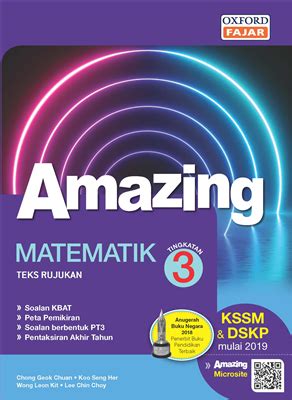 Buku teks digital kssm tingkatan 3 kssm kongsikan kepada rakan guru semoga bermanfaat.sangat memudahkan urusan pdpc. Amazing Matematik KSSM Tingkatan 3 | Oxford Fajar ...