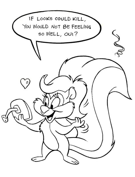 Fifi La Fume From Tiny Toon Adventures Coloring Page Free Printable