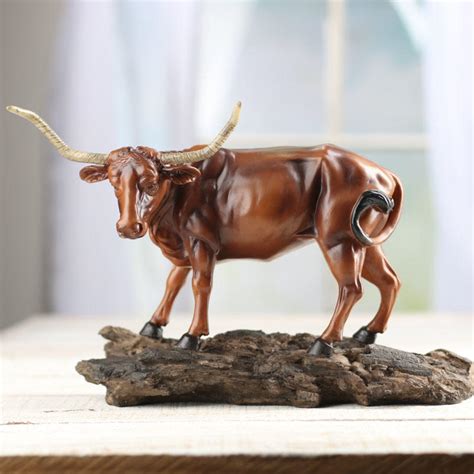 From home decor, belts, sunglasses to leanin' tree greeting cards, longhorn has it all! Texas Longhorn Bull Sculpture - Table Decor - Home Decor ...