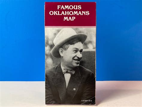 Famous Oklahomans Map Etsy
